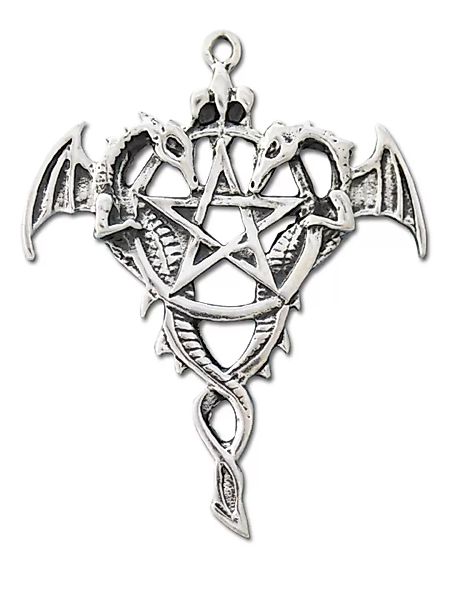 Adelia´s Amulett "Anhänger Siegel der Hexerei (versilbert)", Draco Pentagra günstig online kaufen