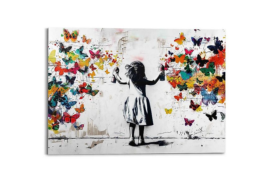 Reinders! Deco-Panel Graffiti-Blumen, Teenager Zimmer - Mehrfarbig - MDF - günstig online kaufen