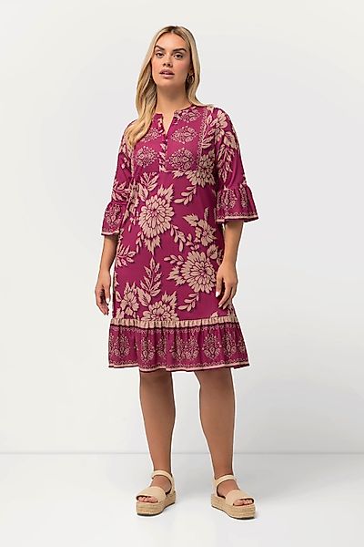 Ulla Popken Midikleid Minikleid Blüten A-Linie günstig online kaufen
