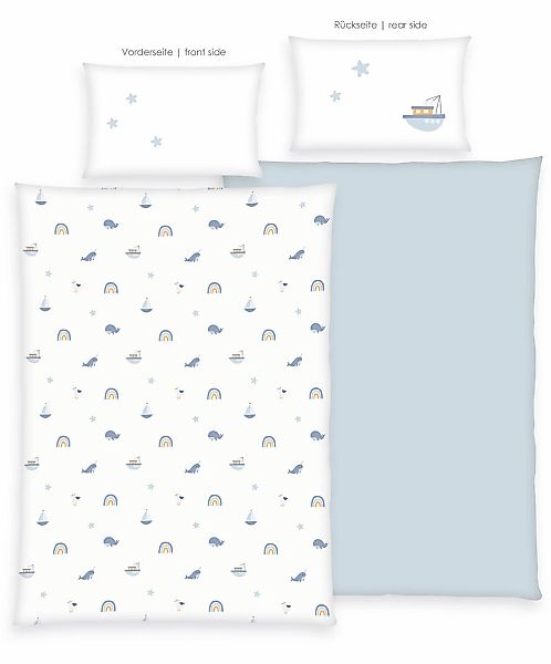 Baby Best Babybettwäsche "Baby Best Little Ocean" 2 Stk. Flanellbettwäsche günstig online kaufen
