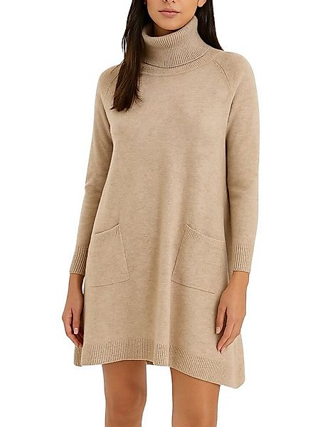 Mississhop Strickkleid Damen Strickkleid A-Linien Kleid mit Rollkragen und günstig online kaufen