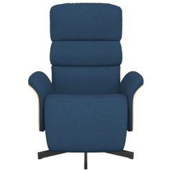 vidaXL Sessel Relaxsessel mit Fußteil Blau günstig online kaufen