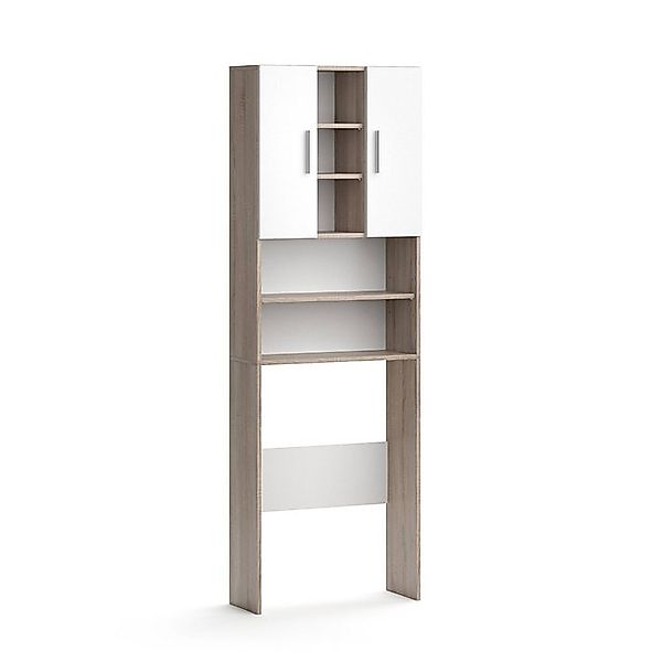 Vicco Waschmaschinenschrank Luis Sonoma/Weiß 190 x 64 cm günstig online kaufen
