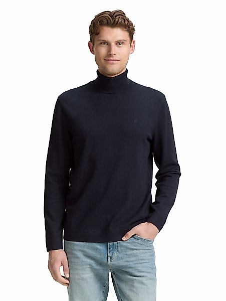 TOM TAILOR Rollkragenpullover im Strick-Design günstig online kaufen