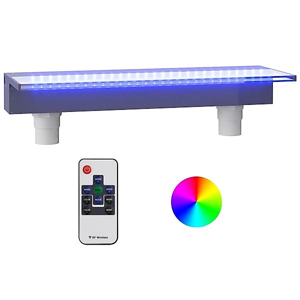 VidaXL Wasserfall-Element mit RGB LEDs Acryl 60 cm günstig online kaufen