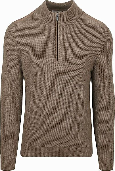 Suitable Half Zip Pullover Patch Taupe - Größe L günstig online kaufen