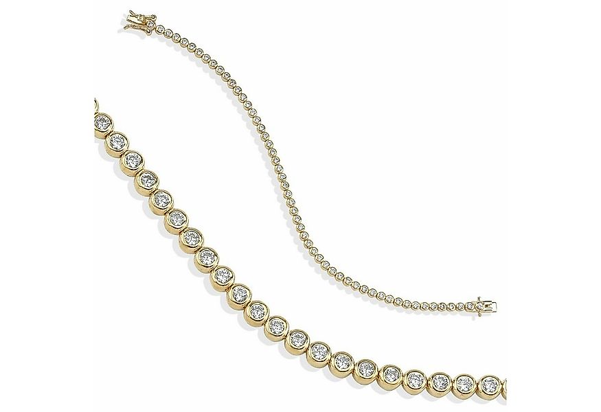 dKeniz Armband 925/- Sterling Silber vergoldet Tennisarmband günstig online kaufen