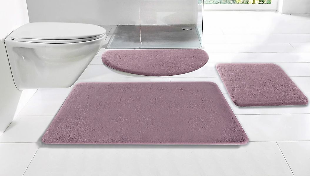 my home Badematte "Valeria, Kaninchenfell-Haptik" Höhe 20 mm rutschhemmend günstig online kaufen