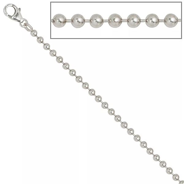 SIGO Kugelkette 925 Silber 3,0 mm 60 cm Halskette Kette Silberkette Karabin günstig online kaufen
