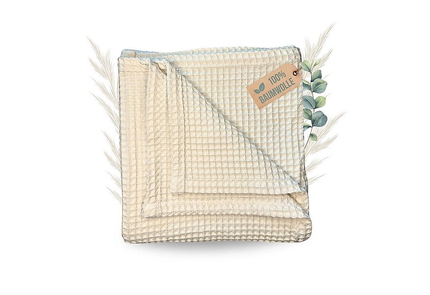 Babydecke Babydecke 75 x 100 cm, 100% Baumwolle Waffelpiqué weiche Kuscheld günstig online kaufen