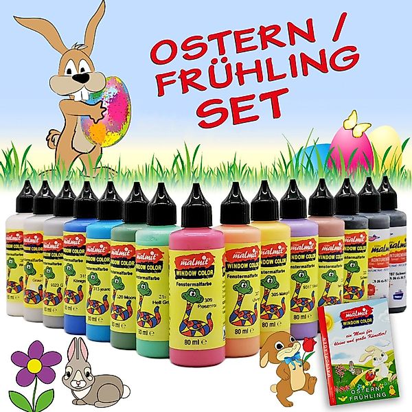 creative malmit® Fenstersticker Window Color Ostern-Frühling günstig online kaufen