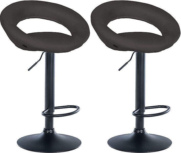 CLP Barhocker Olinda Stoff (2er Set, günstig online kaufen