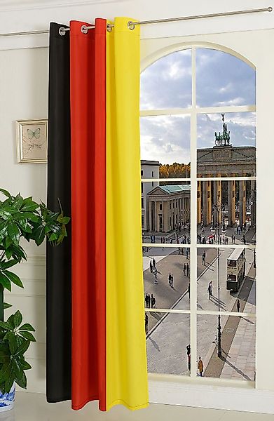 Gardinenbox Gardine, Ösen (1 St), blickdicht, günstig online kaufen