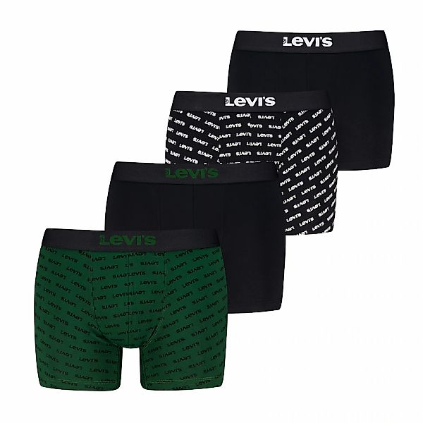 Levis Boxershorts "LEVIS MEN LOGO AOP BOXER BRIEF" 4er Pack, Logobund und o günstig online kaufen