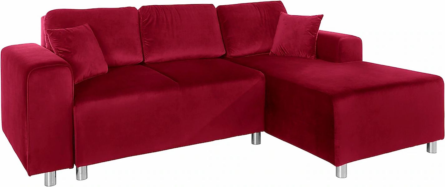 Home affaire Ecksofa "Györ" L-Form, wahlweise mit Bettfunktion und Bettkast günstig online kaufen