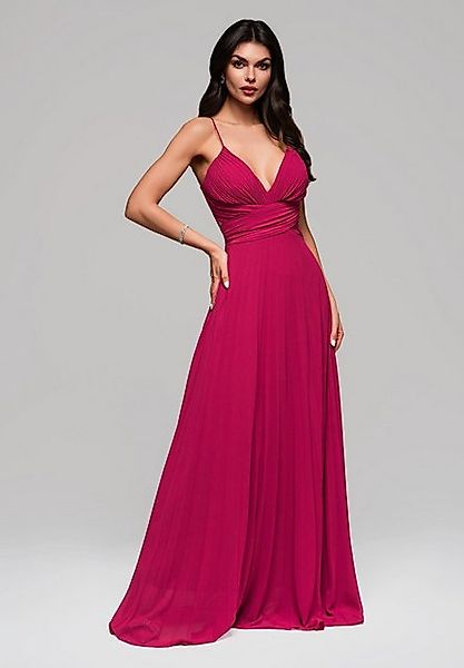 OMBRE Abendkleid Elegantes Maxikleid mit Faltenrock günstig online kaufen