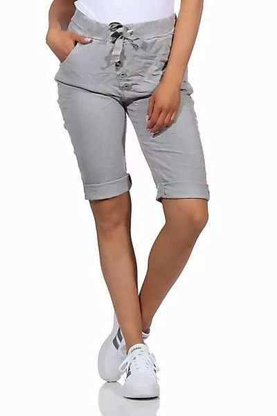 CLEO STYLE Bermudas Damen Bermuda 20828 34-38 Hellgrau günstig online kaufen