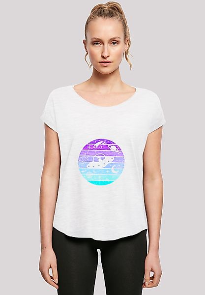 F4NT4STIC T-Shirt "Retro Alien Weltraum Sonnenuntergang" Premium Qualität günstig online kaufen