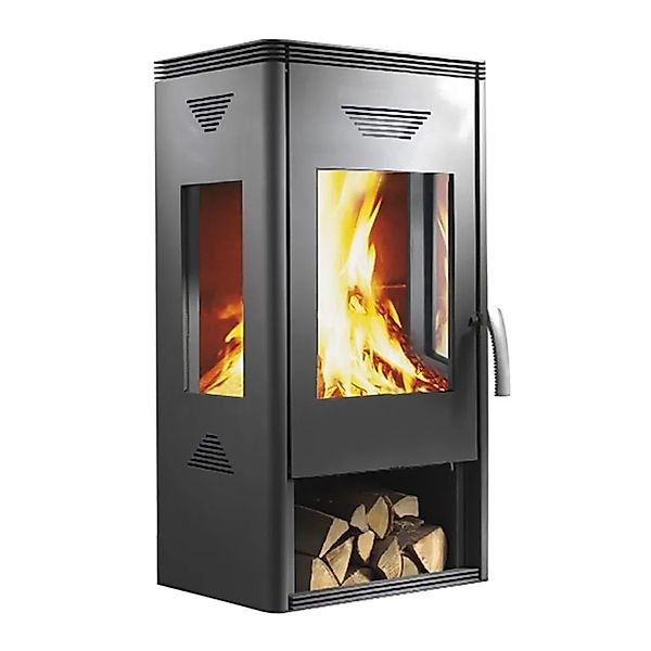 Wamsler Trion-H Kaminofen Stahl Grau 8 kW günstig online kaufen