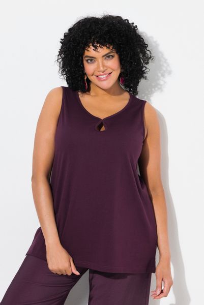 Ulla Popken Longtop Top Cut-Out A-Linie günstig online kaufen