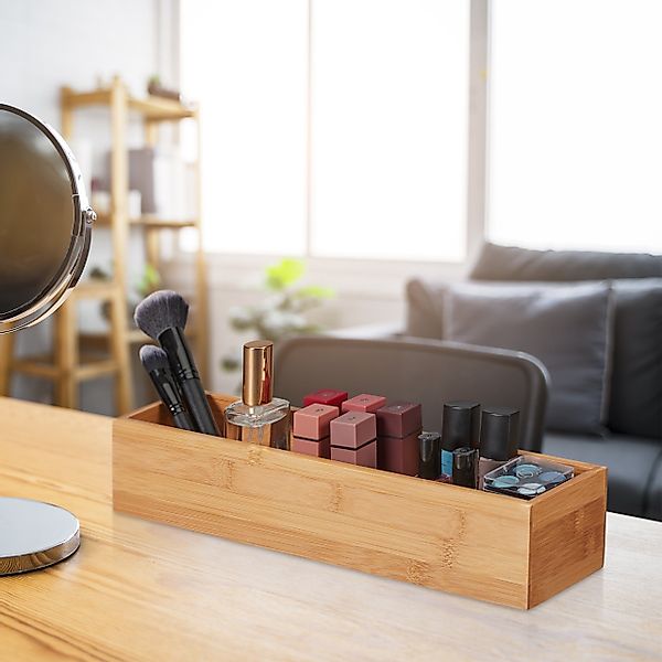 relaxdays Aufbewahrungsbox 4 x Bambus Box günstig online kaufen
