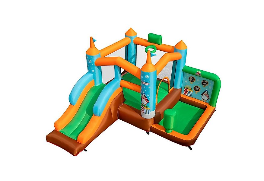 COSTWAY Hüpfburg Spielburg Springburg, (1-tlg), mit Rutsche günstig online kaufen
