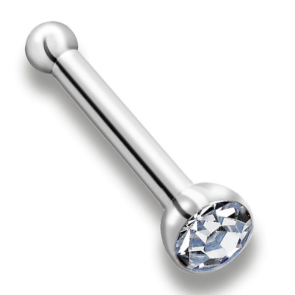 Paletti Nasenpiercing Nasenring Nasenstecker 2mm Transparentstein günstig online kaufen