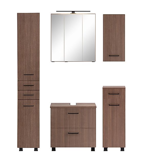 welltime Badmöbel-Set "Trento", Badezimmer-Set, Hängeschrank, Unterschrank, günstig online kaufen
