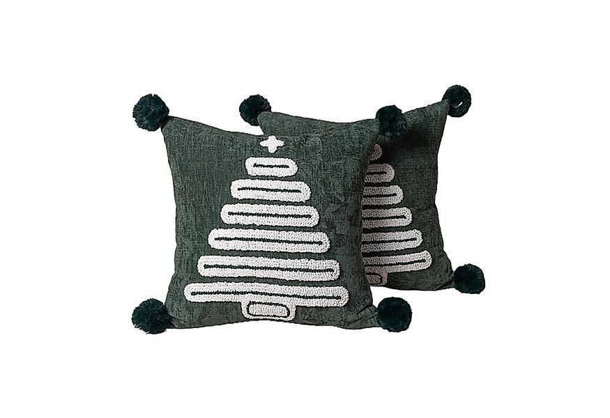 CLTYQ Kissenbezug Weihnachten 2 Stück, Weihnachtsdeko Kissenbezug 45x45 cm, günstig online kaufen