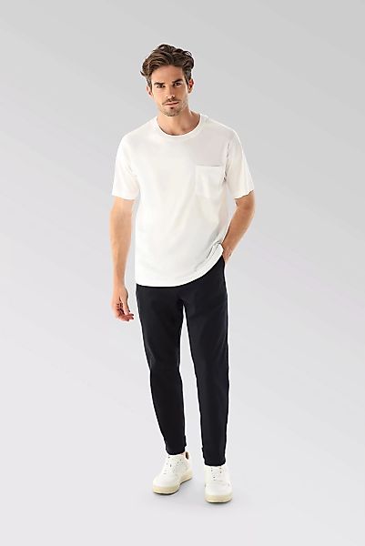 Oversize Jersey T-Shirt mit Brusttasche günstig online kaufen