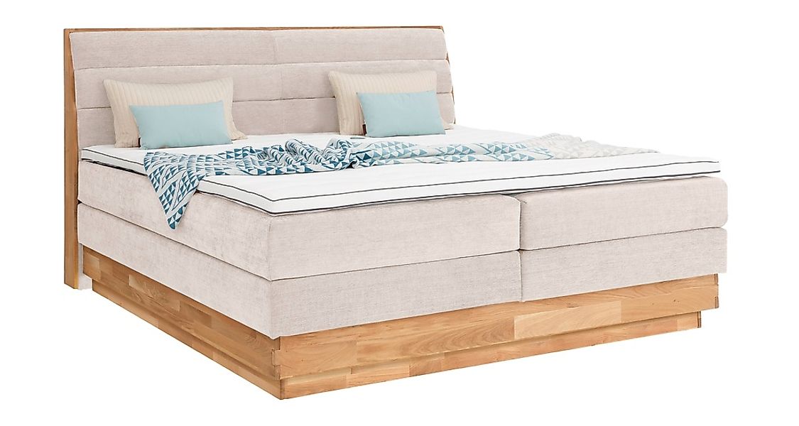 OTTO products Boxspringbett »Jenna«, ohne LED-Beleuchtung, mit zertifiziert günstig online kaufen