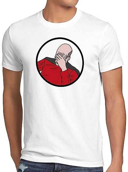 style3 T-Shirt Picard Facepalm meme star trek sternenflotte enterprise ncc- günstig online kaufen