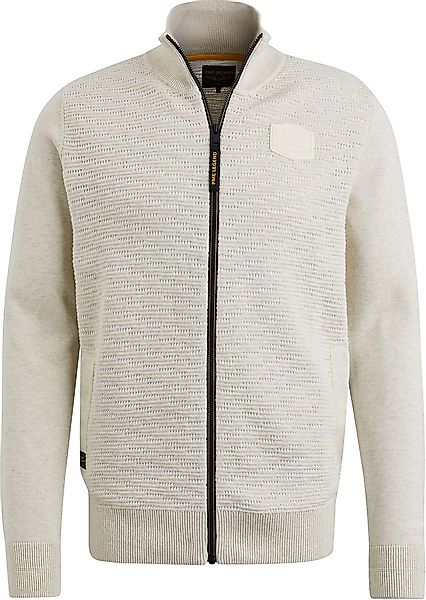 PME Legend Sweat Zip Jacket Ecru  - Größe 3XL günstig online kaufen