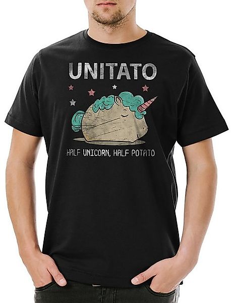 Urban Backwoods Print-Shirt Unitato Herren T-Shirt Unicorn Potato Einhorn R günstig online kaufen