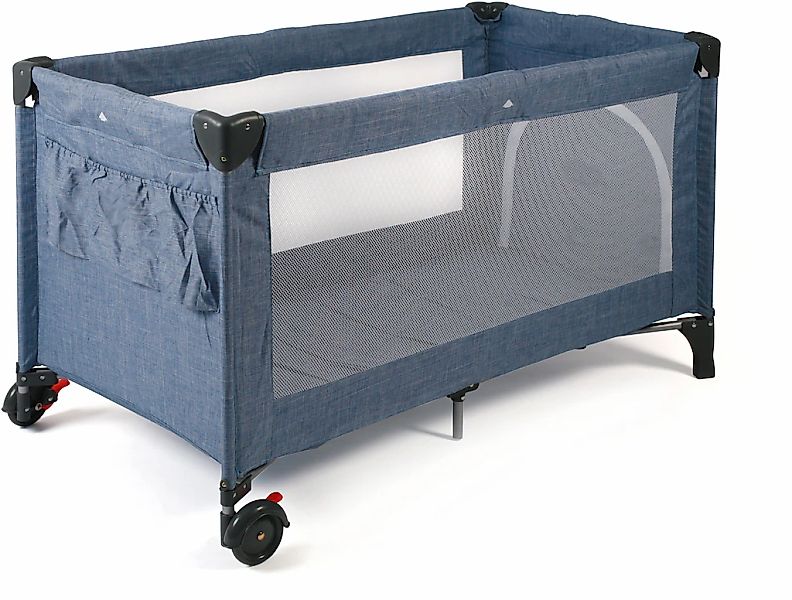 CHIC4BABY Baby-Reisebett »Luxus, Jeans Blue«, inkl. Transporttasche günstig online kaufen