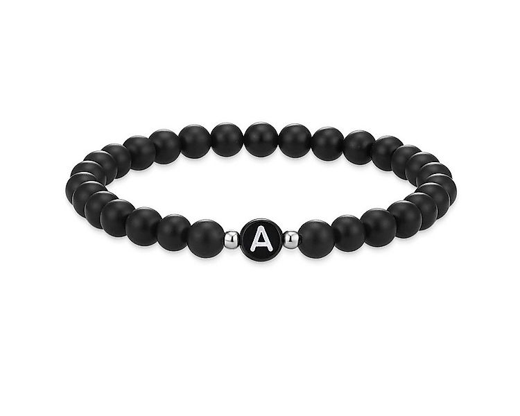 Eastside Armband Armschmuck aus Achat, in schwarz, mit Buchstabe günstig online kaufen