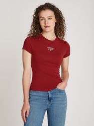 Tommy Jeans Curve T-Shirt "TJW SLIM ESSENTIAL LOGO1 TEE EXT", in Großen Grö günstig online kaufen