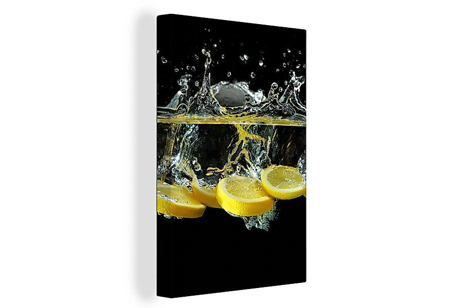 OneMillionCanvasses® Leinwandbild Zitrone - Frucht - Gelb - Stilleben - Was günstig online kaufen