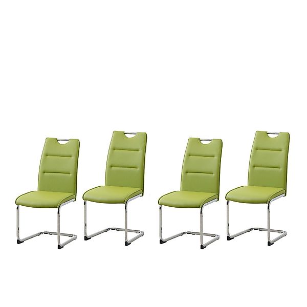 HTI-Line Esszimmerstuhl Schwingstuhl 4er Set PU günstig online kaufen