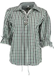 OS Trachten Trachtenbluse Paruvo Tailliert, Liegekragen, günstig online kaufen