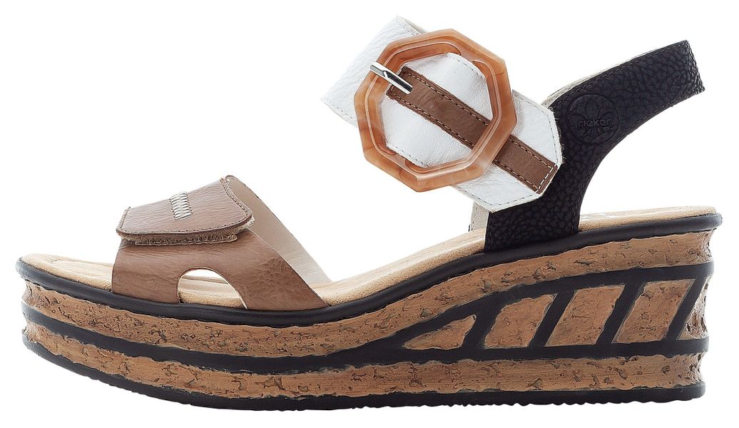 Rieker Sandalette, Sommerschuh, Sandale, Keilabsatz, im günstig online kaufen