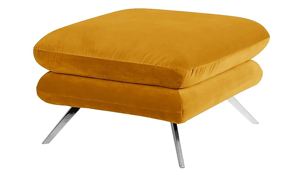 Jette Home Hocker  Caldara ¦ gelb ¦ Maße (cm): B: 70 H: 45 T: 70.0 Polsterm günstig online kaufen