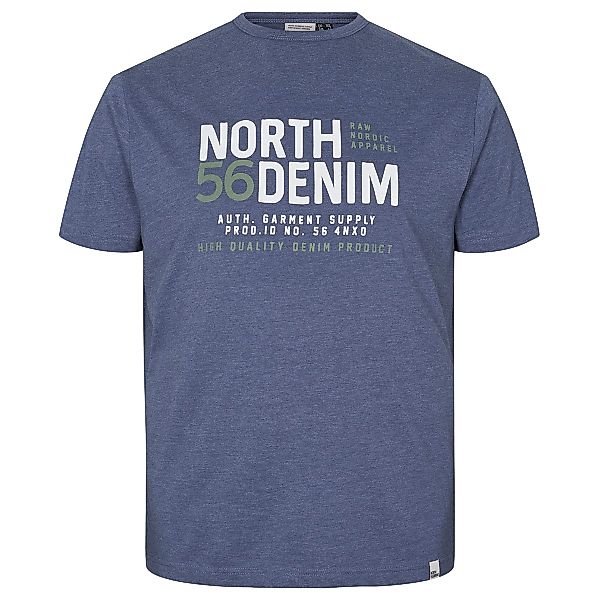 North T-Shirt mit Logo-Print Farbe blau Größe: 6XL günstig online kaufen