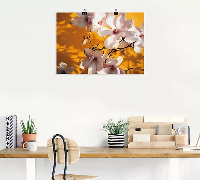 Artland Wandbild "Fotokollage Magnolie", Blumen, (1 St.) günstig online kaufen