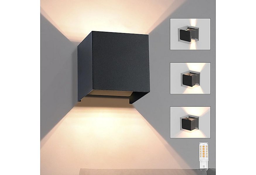 Nettlife LED Wandleuchte innen Modern Up Down Strahl G9, LED fest integrier günstig online kaufen