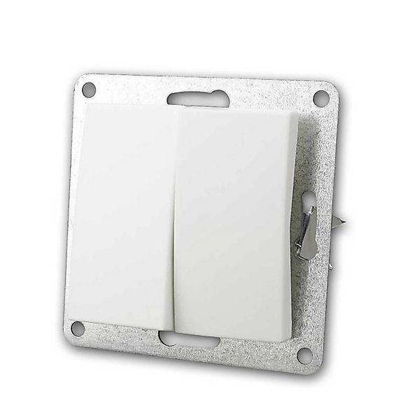 McPower FLAIR Wechselschalter 2-Fach Weiß 250V10A UP günstig online kaufen