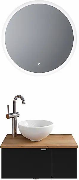 Saphir Badmöbel-Set "Serie 6915" 4 Stk. tlg. Gäste-Bad, 70 cm breit, mit LE günstig online kaufen