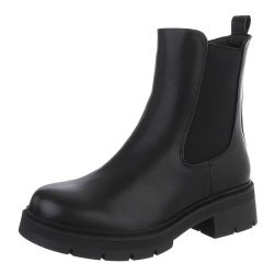 Ital-Design Stylische Chelsea-Boots mit elastischen Einsätzen günstig online kaufen