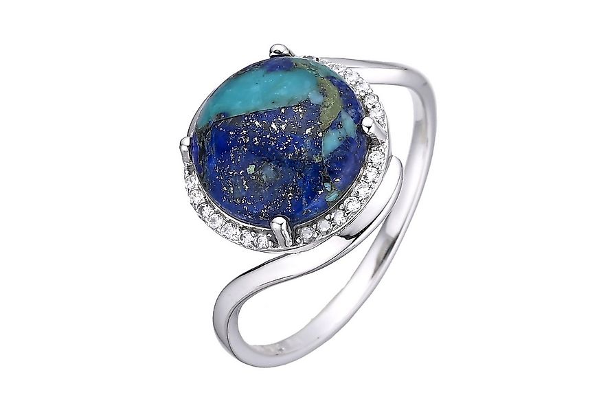 Cavill Silberring Cavill Damenring 4,14 ct Lapislazuli Mohave-Türkis Mosaik günstig online kaufen