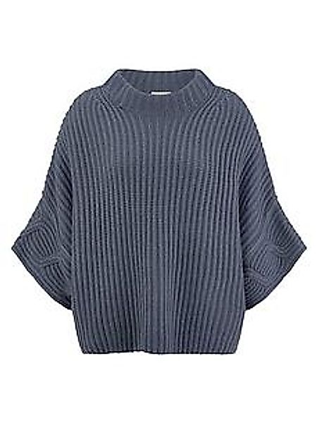 Pullover 3/4-Arm aus Schurwolle und Kaschmir include blau günstig online kaufen